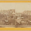 Piers and ship; commercial buildings