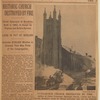 Christ Episcopal of Brooklyn, built in 1842, is swept by flames just before service