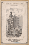 Germania Savings Bank, Kings County. 375, 377, 379 Fulton Street, opp. City Hall, and 354 & 356 Adams Street, Brooklyn, N.Y.