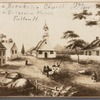 Second Breukeler Church & Deberrin House, Fulton St. 1766