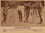 In the good old days. A group in Prospect Park, when life was simple in Brooklyn (about 1892)