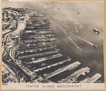 Aeriel view of Staten Island waterfront and the Narrows (Fairchild Aerial Surveys Inc.)