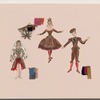 Act II: Hot Chocolate (Spanish Couple in Brown) and Coffee (Arabian woman in red skirt, blue top and white veil)