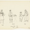Tinsmith / Hat Peddler / Beggar - 3 Village Vendors and Boy