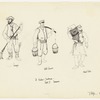 Sweeper / Water Carrier / Street Porter - 3 Vendors - Tradesmen
