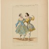 Costumes de Petipas et de Mme Carlotta Grisi dans La favorite, opéra, Académie Royale de Musique