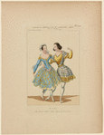 Costumes de Petipas et de Mme Carlotta Grisi dans La favorite, opéra, Académie Royale de Musique