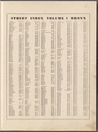 Street Index, Volume 1, Bronx