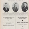 Prominent butlers on committee arranging gala dance for the staff club to be held at the Hotel Commodore, April 6th