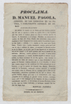 Proclamation issued by Manuel Pagola - Argentina