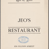 Jeo's Restaurant