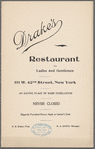 Drake's Restaurant for Ladies and Gentlemen
