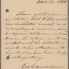 Autograph letter from George Edmondson regarding Wilhelm Clairmont