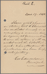Autograph letter from George Edmondson regarding Wilhelm Clairmont