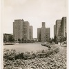 View of the Riverton Houses looking north from the Abraham Lincoln Playground, 1949