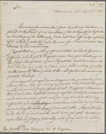 Letter to Benjamin Harrison