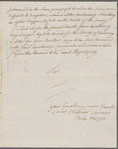 Letter to Benjamin Harrison