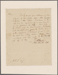 Letter to Abraham Van Vechten