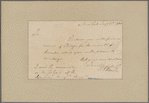 Letter to an unidentified person