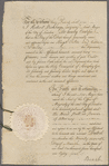 Power of attorney from Hugh Seton to Alexander Hamilton