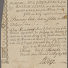 Warrant to survey military lands for Barney Cox, soldier of the Delaware Line