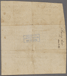 Warrant to survey military lands for Barney Cox, soldier of the Delaware Line