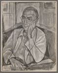 Emanuel Romano Portrait of William Carlos Williams (oil) (1951)