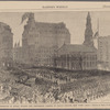 Obsequies of Henry Wilson--the procession passing St. Paul Church, New York.--(From a sketch by Theo. R. Davis.)