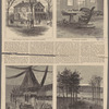 Obsequies of Henry Wilson--scenes at Natick.--(From sketches by Theo. R. Davis.) Henry Wilson's late home at Natick, Massachusetts. His favorite "workshop." Lying in state at Natick. The Grave in Dell Park Cemetery