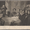 Sir Walter Scott and his literary friends at Abbotsford. Scott. Mackenzie. Wilson. Crabbe. Lockhart. Wordsworth. Jeffrey. Ferguson. Moore. Allen. Canpbell. Wilke. Constable. 
