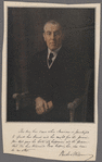 The day has come when America is privileged to spend her blood and her might for the principles that gave her birth and happiness and the peace which she has treasured.  God helping her, she can do no other. Woodrow Wilson [signature]