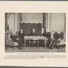 First photograph of the American Peace delegates in the Hotel Crillon in Paris