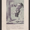 Caricature of Woodrow Wilson with a boy's body reaching up to a mailbox to post letters, some of which are addressed to Kaiser Wilhelm, The German People, and Anybody