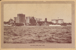 View of Battery Park from the harbor