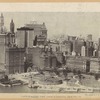 A view of Battery park, lower Manhattan, from the air