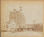 Battery Place Elevated Station; Washington (or Field) Building; Battery Park Concert Garden; Reinhardt's Hotel, New York Produce Exchange