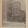 Old building at the northwest corner of William and Beekman Streets, the home of The Druggists Circular from 1857 to 1884, from a photograph taken April 12, 1918. The building has changed but little in the last sixty-odd years