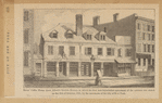 Burns' Coffee House (now Atlantic Garden House), in which the first non-importation agreement of the colonies was signed on the 31st of October, 1765, by the merchants of the city of New York