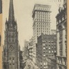 Trinity Church, lower Broadway and American Surety Building, New York
