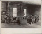 Interior of "little red schoolhouse." Crossville, Tennessee