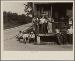 Prospective homesteaders, in front of post office at United, Westmoreland County, Pennsylvania