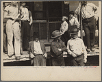 Prospective homesteaders, in front of post office at United, Westmoreland County, Pennsylvania