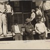 Prospective homesteaders, in front of post office at United, Westmoreland County, Pennsylvania
