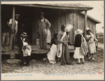 Cotton pickers at 6:30 a.m. ready for day's work, Pulaski County, Arkansas