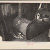 Stove made out of old oil can, squatter's camp, Arkansas