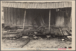 Porch of home of Sam Nichols, rehabilitation client, Boone County, Arkansas