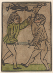 Two men fighting