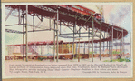 Little steam locomotives drawing five-car trains operated from 1879 to 1903 on the Elevated Railroad in New York