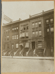 Brownstone and limestone rowhouses