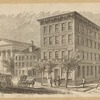 The hall of Board of Education, corner of Grand and Elm St.